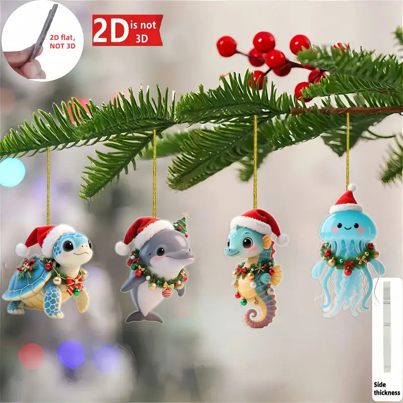 Wholesale 2D acrylic hanging ornaments