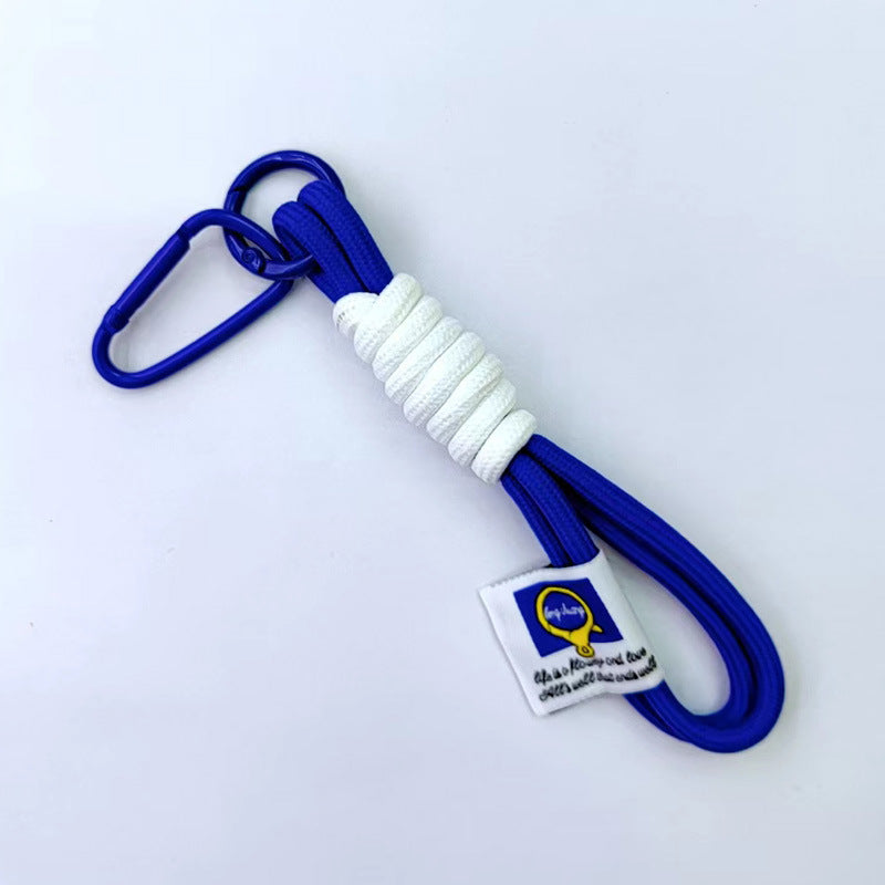 Wholesale Colorful Nylon Braided Rope Keychain