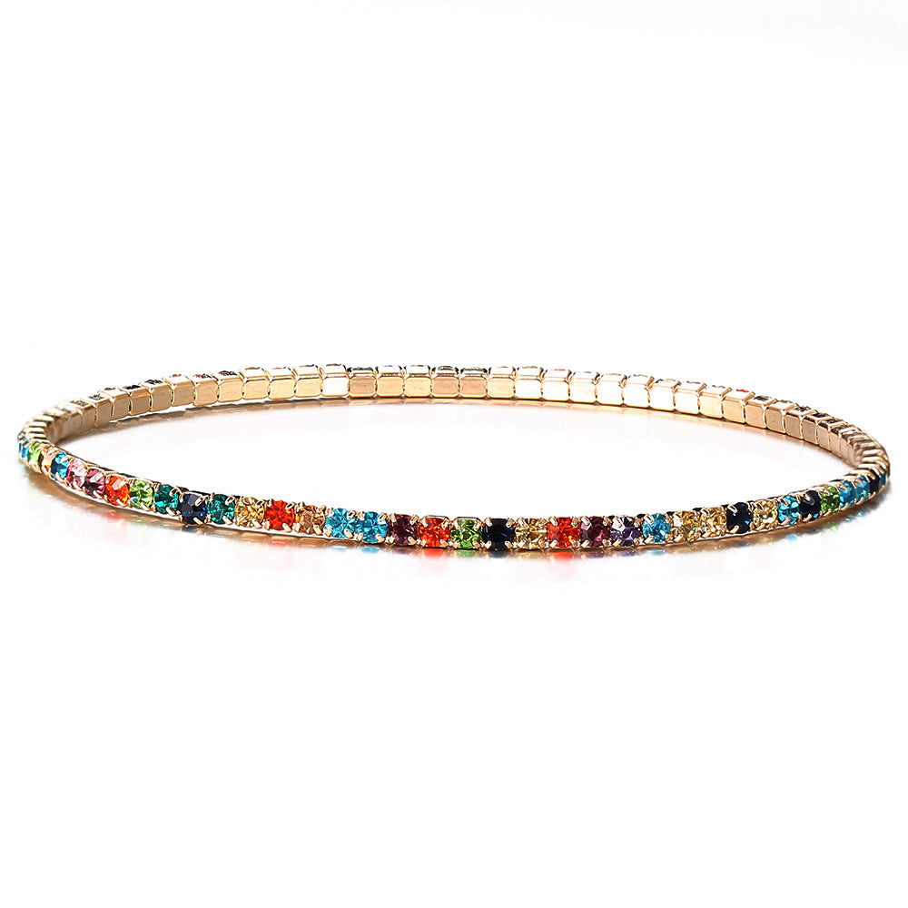 Wholesale Inlaid Colored Rhinestone Bracelets
