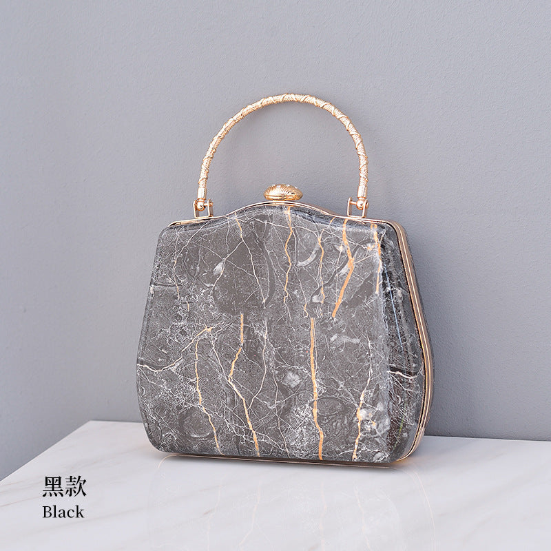 Wholesale Marble PU Creative Simple and Personalized Handbag