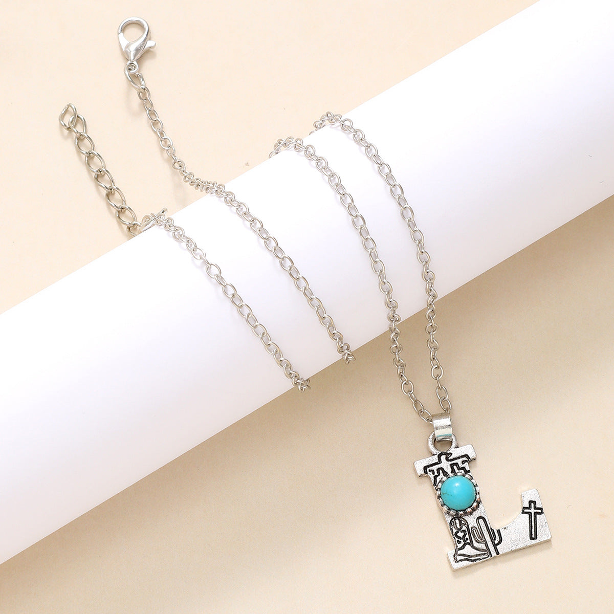 Wholesale Alloy English letter necklace western style