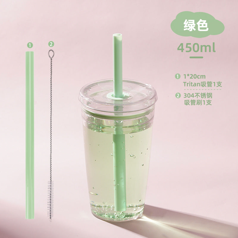 Wholesale Candy colored straw water cup