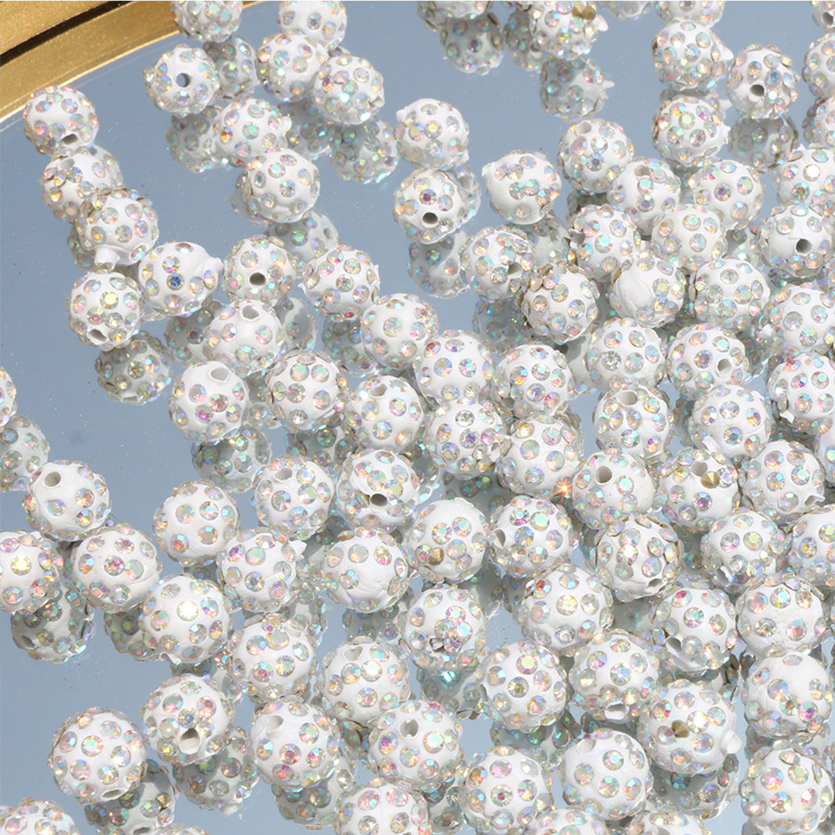Wholesale 100pcs 8mm-12mm  Diamond Balls Handmade Diy Beads
