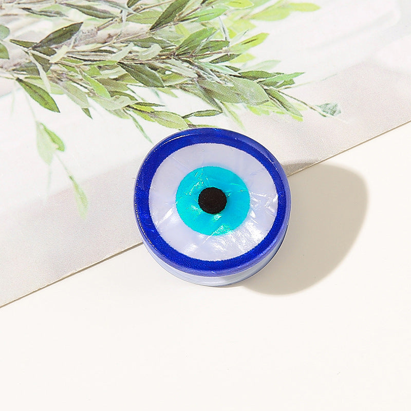 Wholesale Round Evil Eye Hair Clip Acrylic Claw Clip Bohemian Greek Style Fashion Hair Accessory For Women Resale