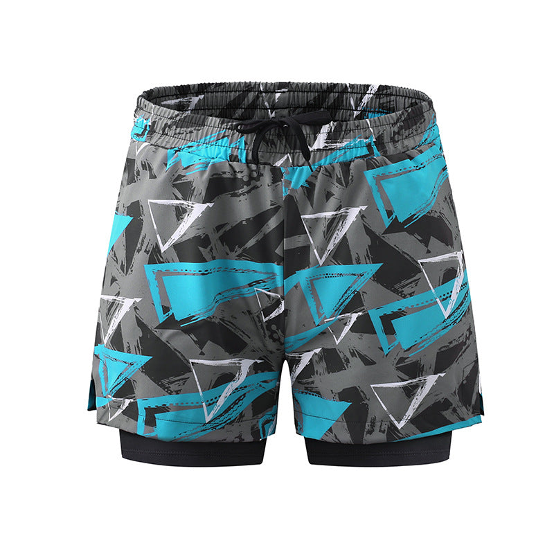 Wholesale Men's Loose Multi-Purpose Double Layer Boxer Anti-embarrassing Swimwear with Pockets