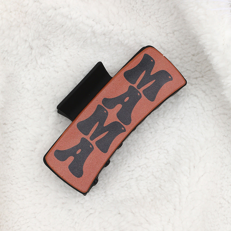 Wholesale Western Style MAMA Cactus Leather Hair Clip