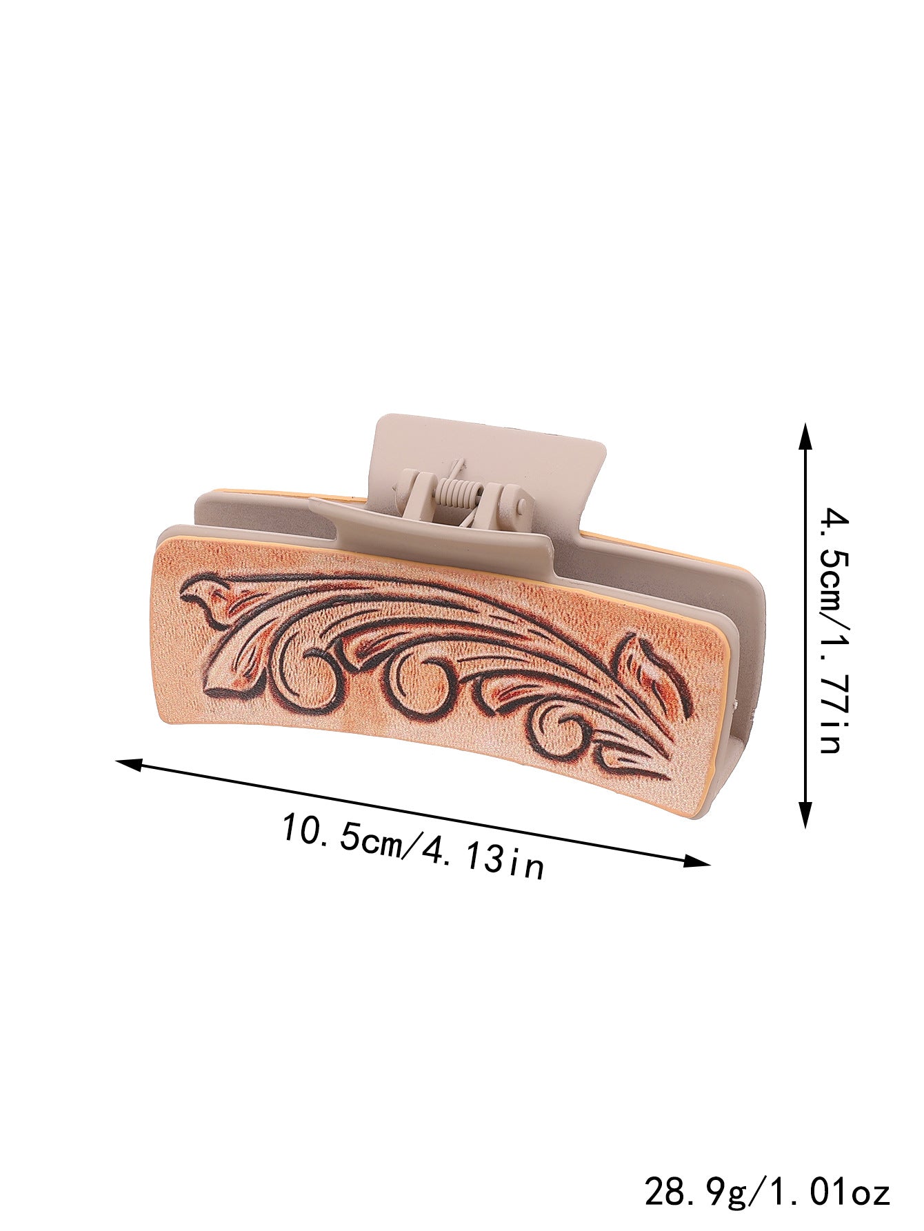 Wholesale western cowboy horsehair leather hair clip shark clip