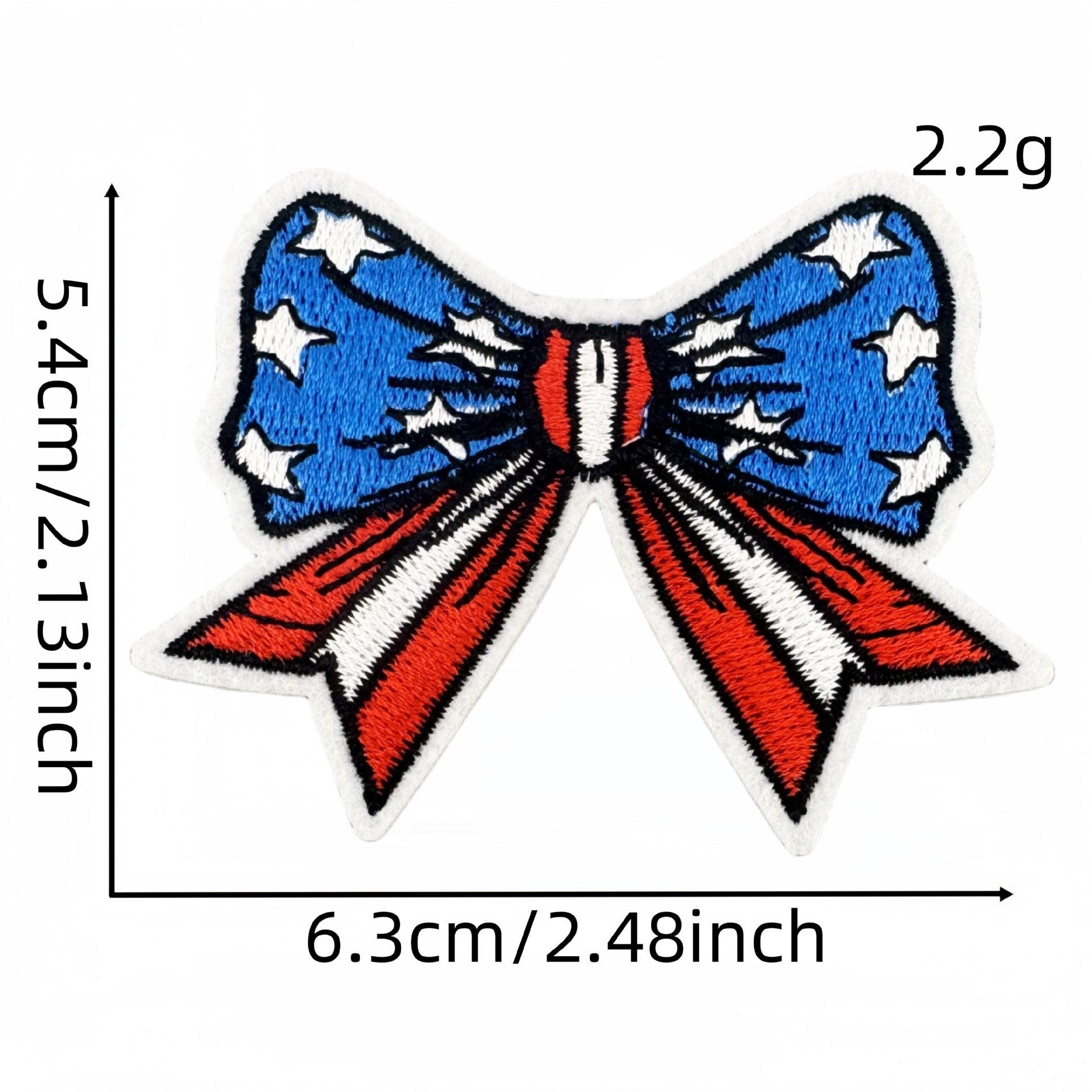 Wholesale Colorful Flag Independence Day Bow DIY patches