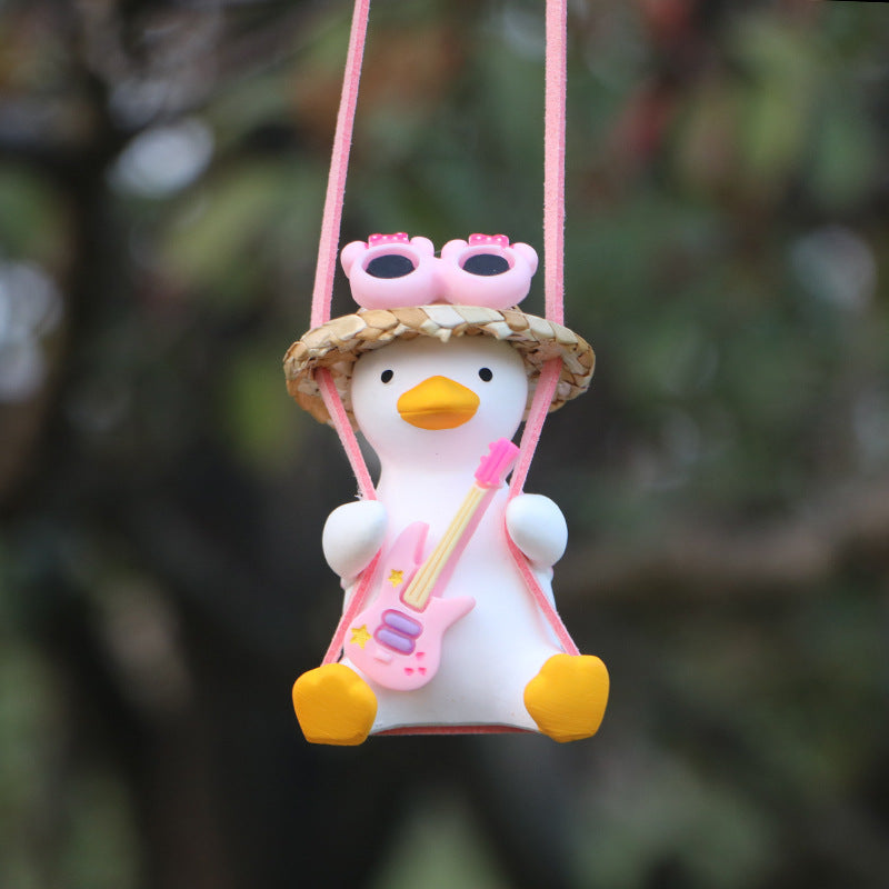 Wholesale Swing Duck Car Mounted Fragrance Expanding Stones Pendants