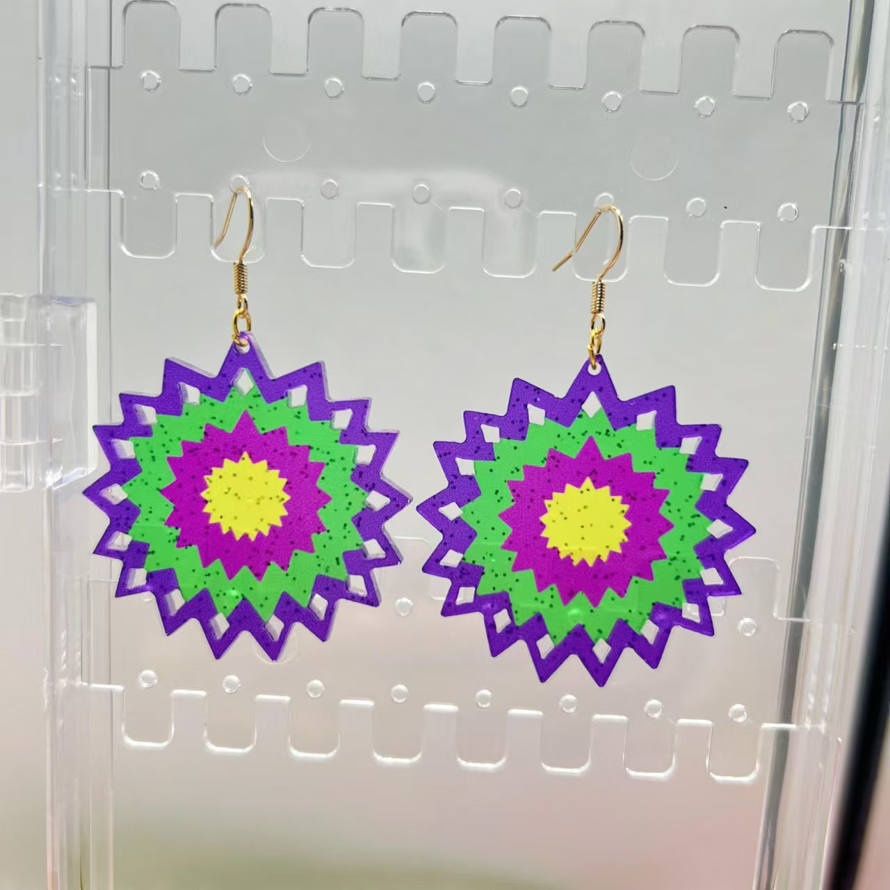 Wholesale Carnival Personality Earrings Wholesale Diamond Water Drop Hat Various Geometric Earrings