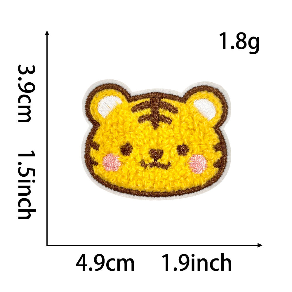 Wholesale Stylish Panda Embroidered Patch Self Adhesive Applique For Coats Trendy Fashion Accessory Boutique Gift For DIY Crafting