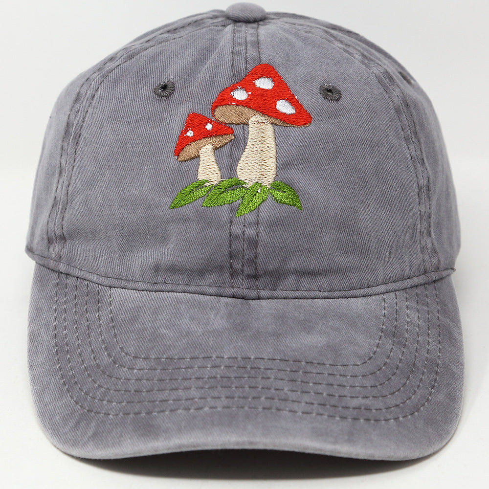 Wholesale Washed Cotton Mushroom Baseball Caps