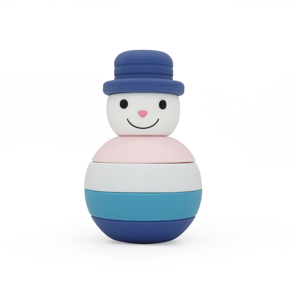 Wholesale 10PCS/PACK Silicone Christmas Stacking Children's Toys
