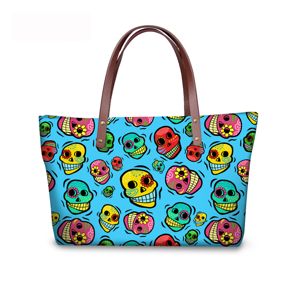 Bolso al por mayor de neopreno calavera calavera