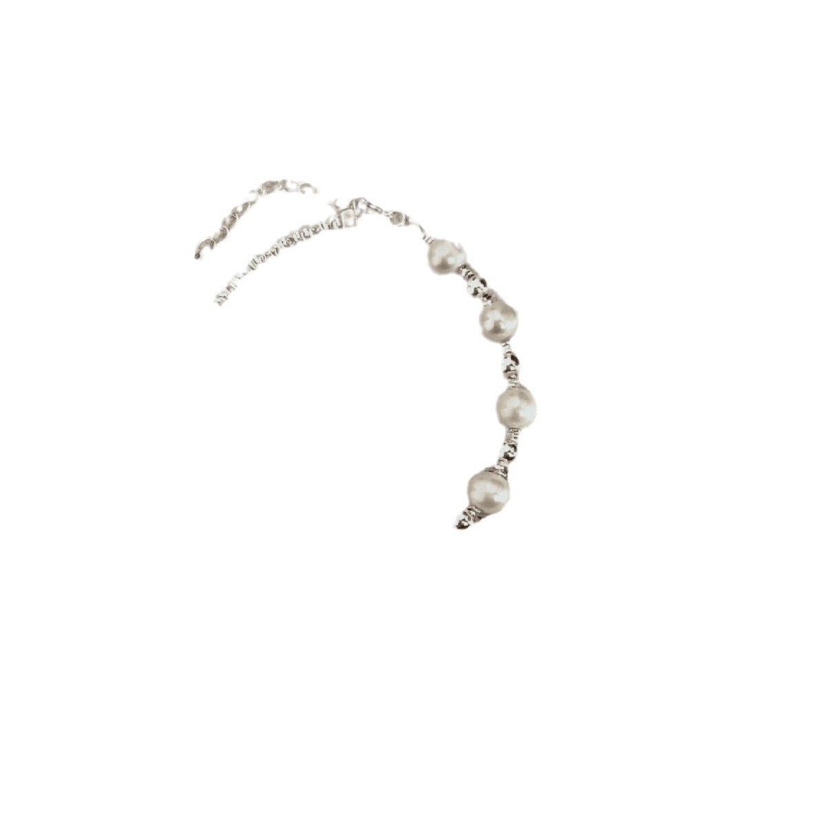 Wholesale Ballet Bow Pearl Love Shattered Silver Bracelet