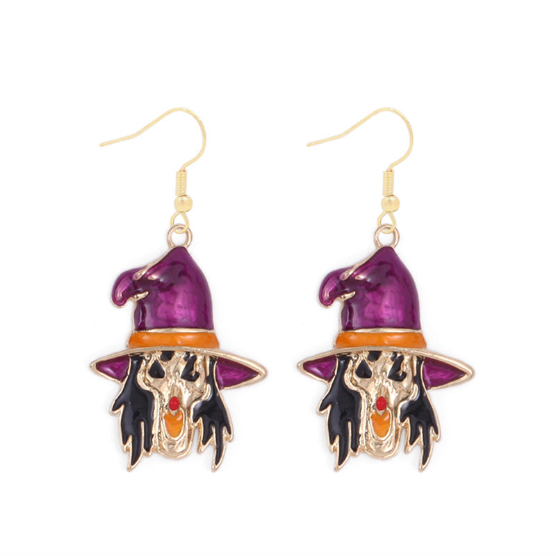 Wholesale  Earring Set Alloy Pumpkin Skull Ghost  Design Party Wear Accessory