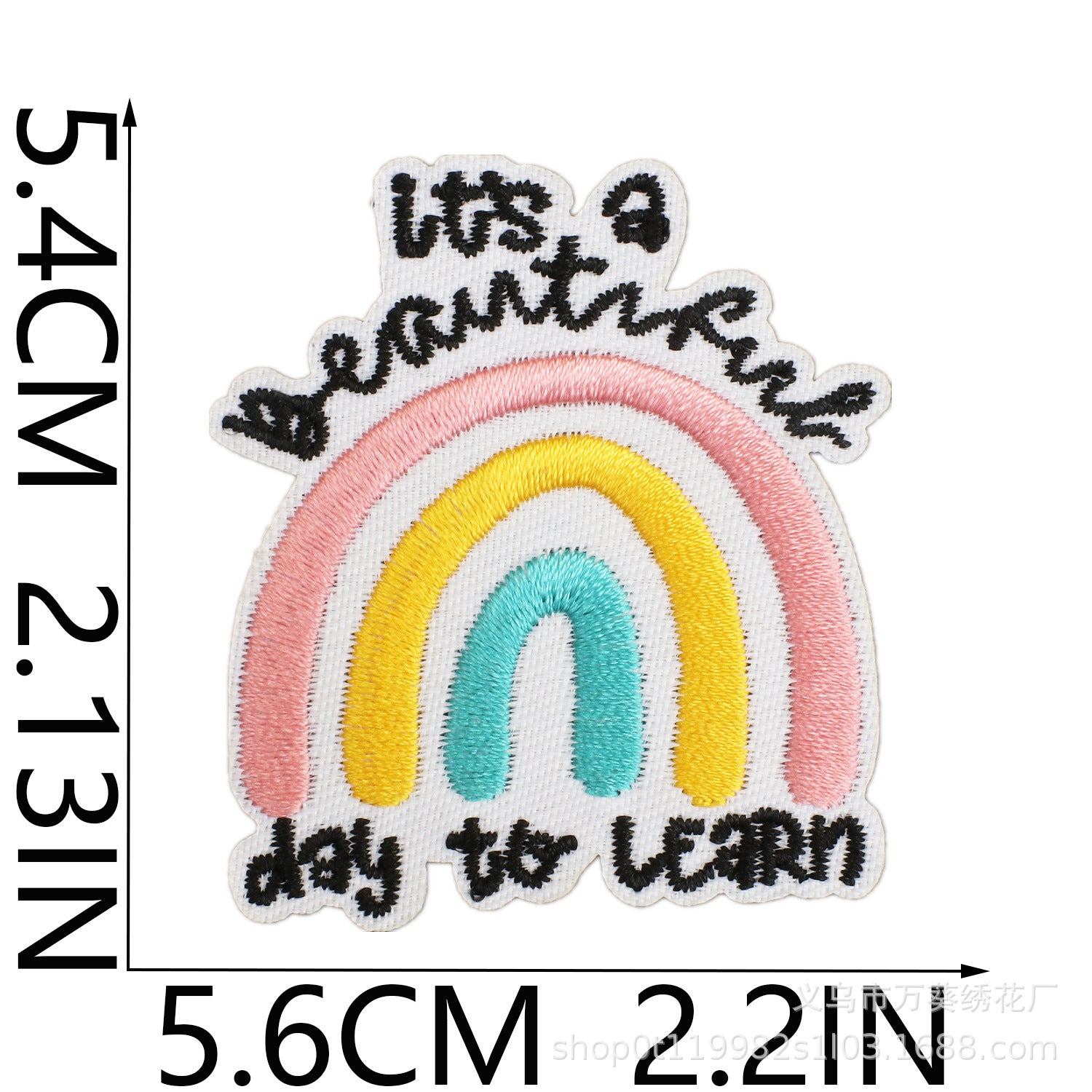 Wholesale Inspirational Embroidered Patch Alphabet Motto Clothing Decorative Accent For Resale