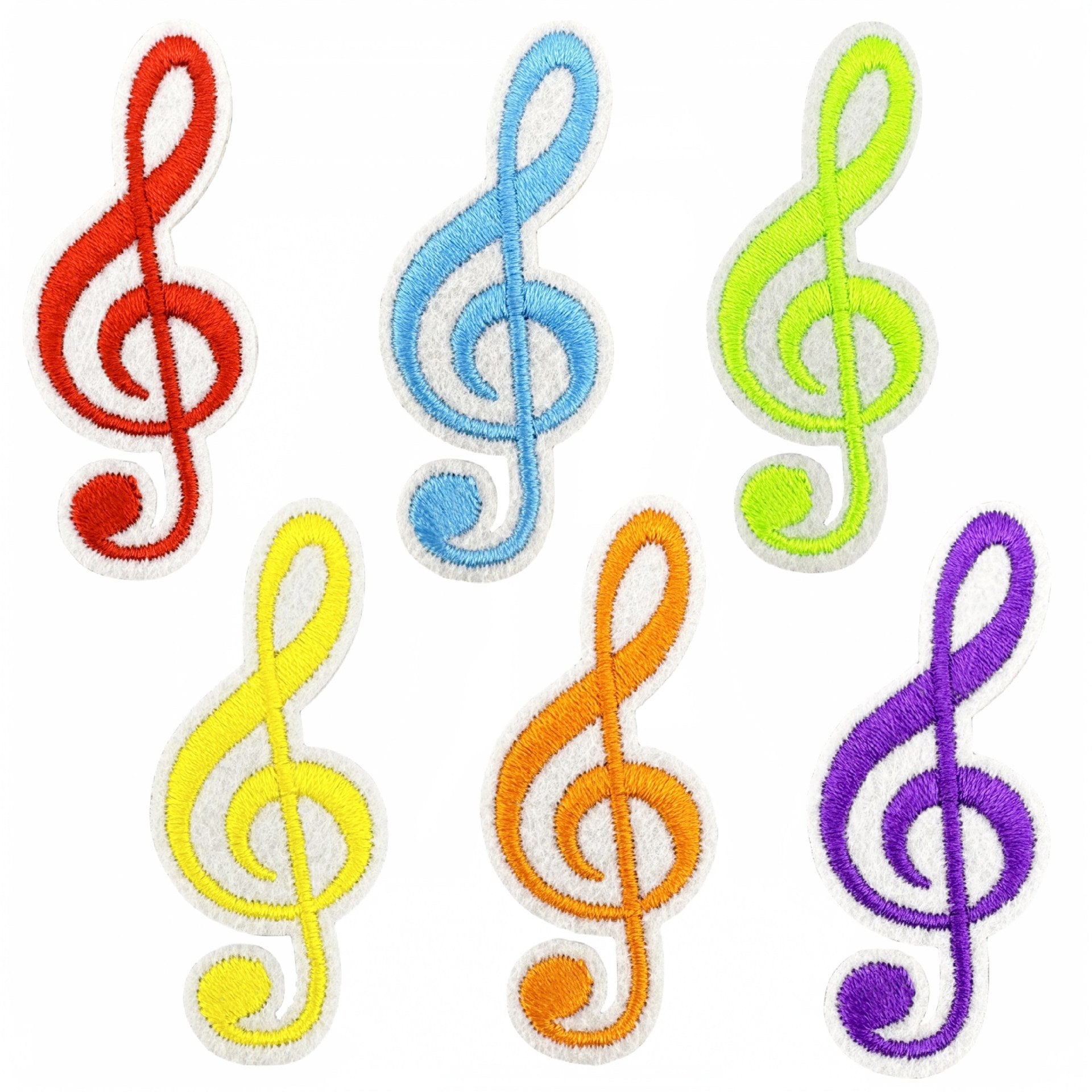 Wholesale Fashion Musical Note Iron On Cloth Patches For DIY Clothing Decoration Boutique Accessory