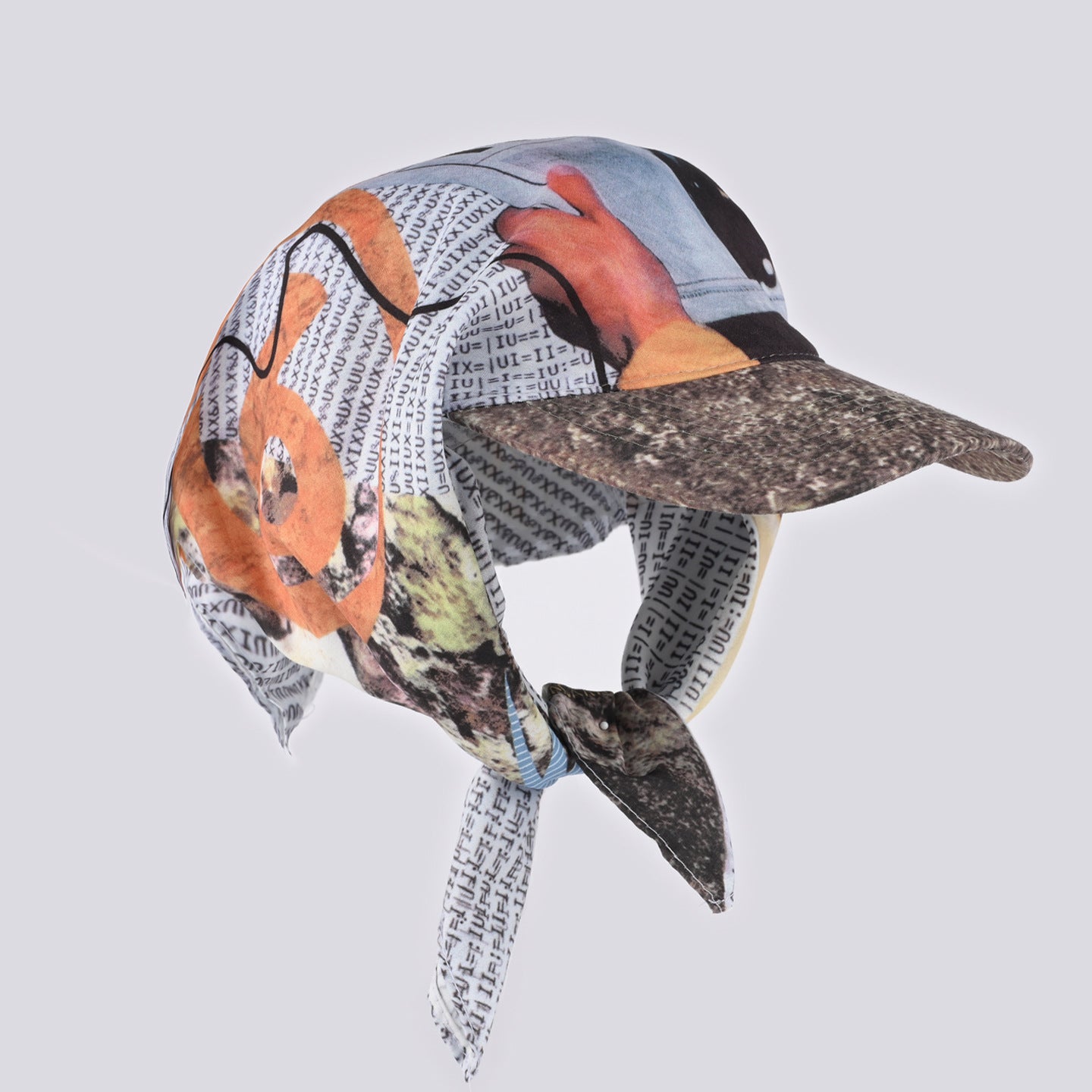 Wholesale Curved brim bandana baseball cap heavy duty hip  hop headwrap hat