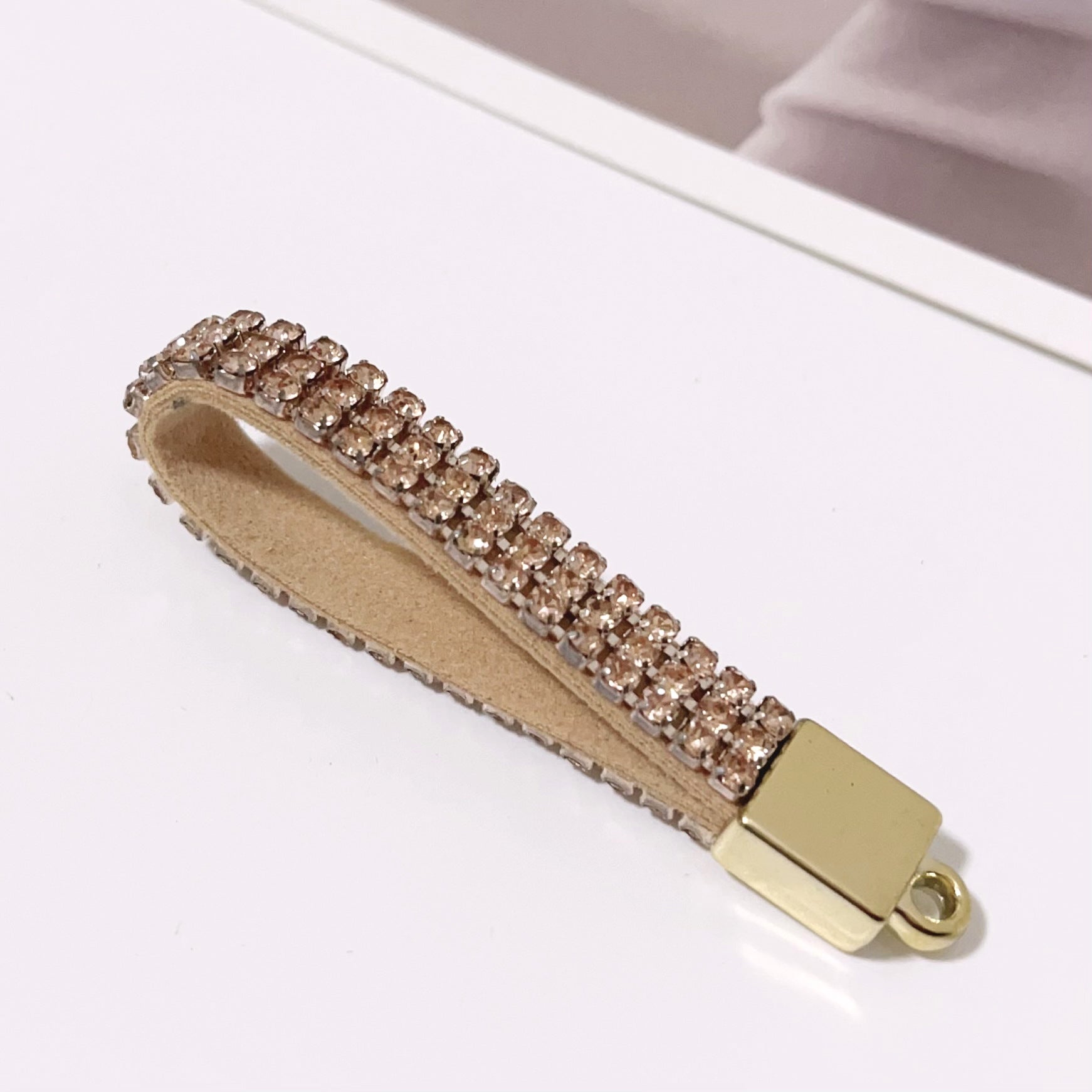 Wholesale 12PCS Rhinestone Hanging Rope Keychains