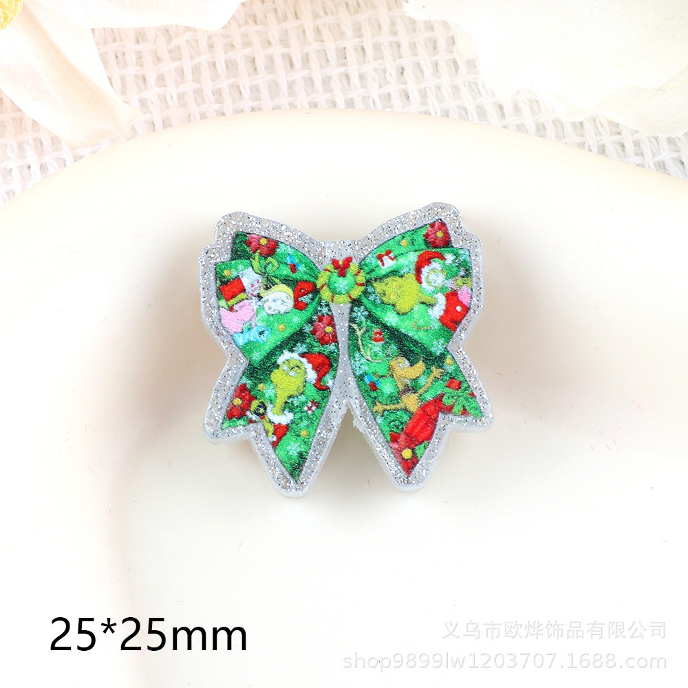 Wholesale 5pcs  Cartoon Bow Acrylic Beads