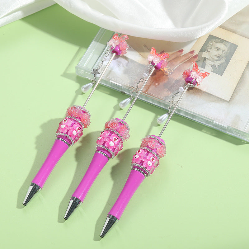 Wholesale 10pcs Heavy Industry Cartoon Cute DIY Beaded Pen