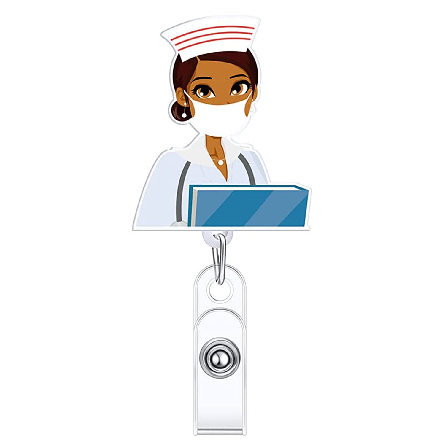 Wholesale Doctor Nurse Badge Scroll Retractable Keychain