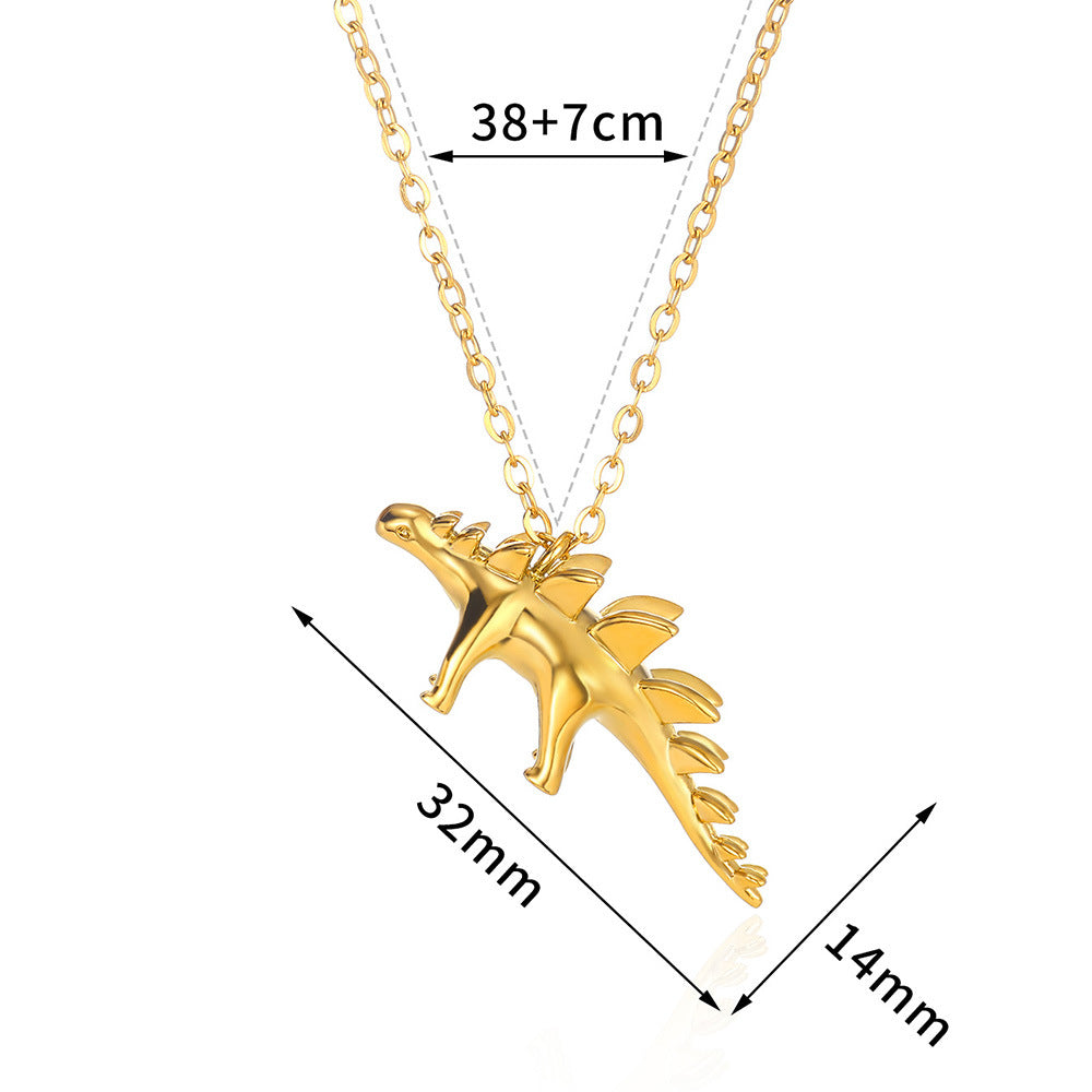 Wholesale Dinosaur Series Pendant Necklace Personalized Stainless Steel Pendant