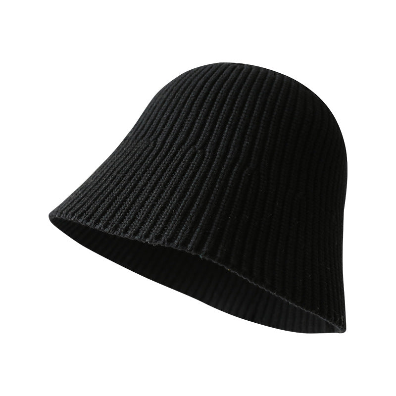 Wholesale Solid Color Woven Knitted Bucket Hat