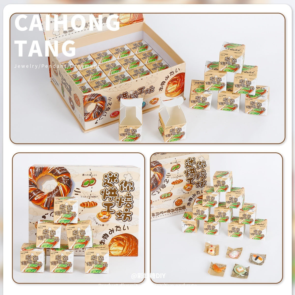 Wholesale mini food and toy supermarket convenience store desktop decorations
