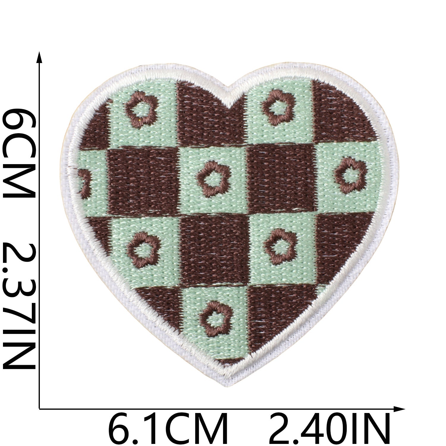 Wholesale Heart Shaped Embroidered Iron On Patches Cute DIY Clothing Repair Decorative Accent