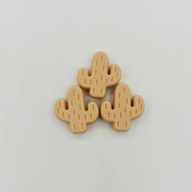 Cuentas de silicona de cactus de 10pcs al por mayor