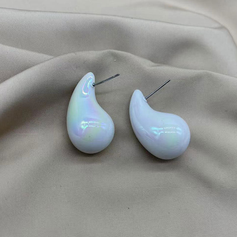 Wholesale Colored Acrylic Water Drop Earrings