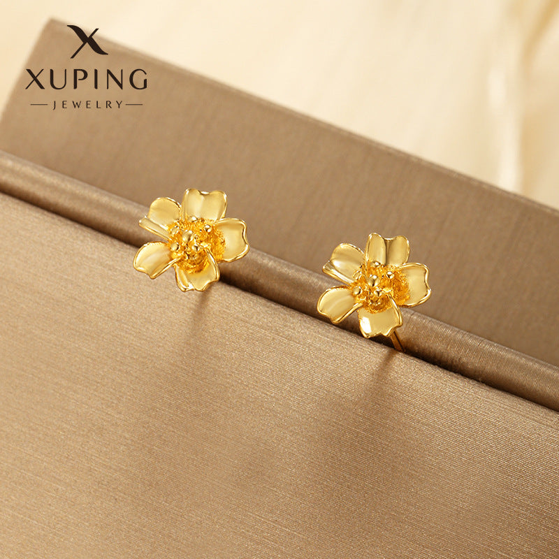 Wholesale Fairy Style Plants Flowers Vintage Simple Style Design Earstuds