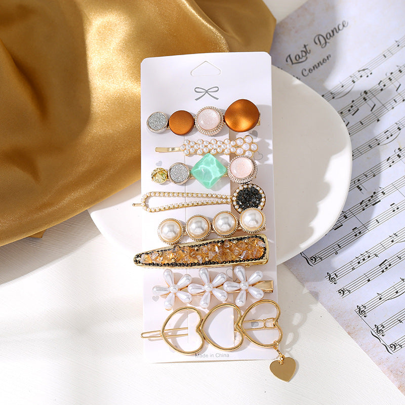 Wholesale Alloy One Word Set Hair Clip