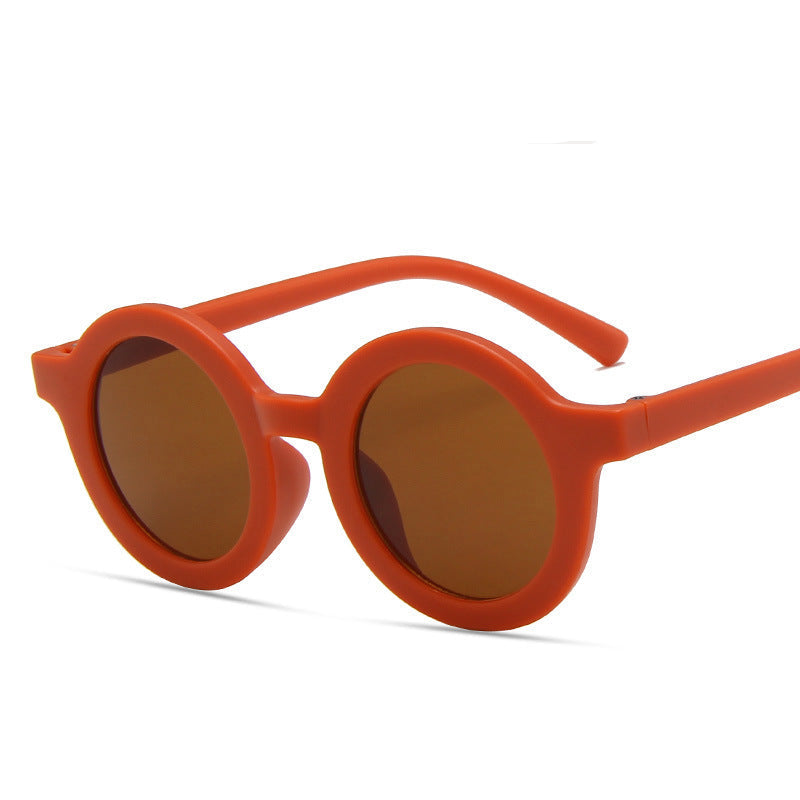 Wholesale children's round frame cartoon sunglasses