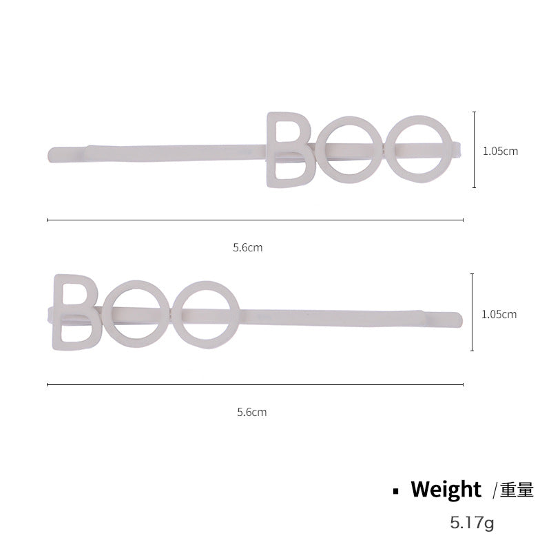 Wholesale English Letter Fluorescent Rubber Paint Zircon One Character Clip