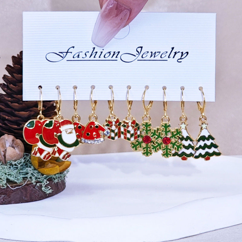 Wholesale Alloy Snowman  Gift Earrings