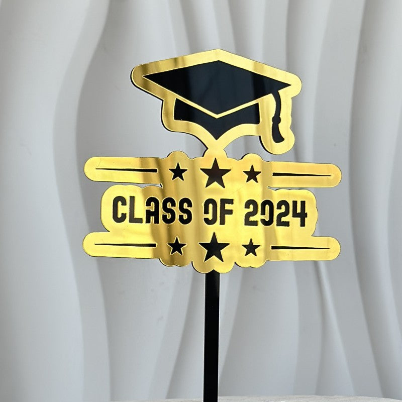 Wholesale Acrylic Graduation Happy Cake Card Decoration