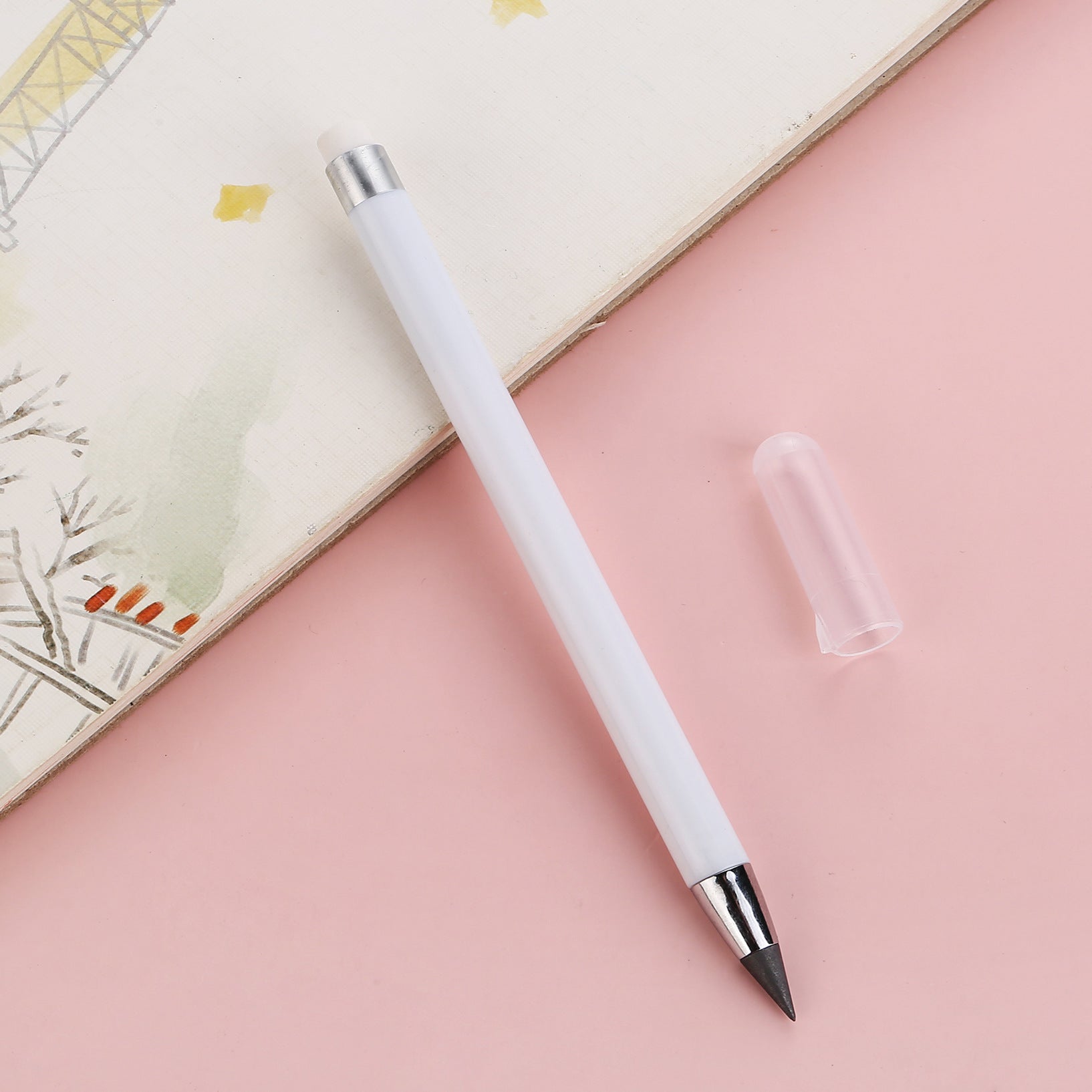 Wholesale Plastic Black Technology No Sharpening No Ink Eternal Pencil