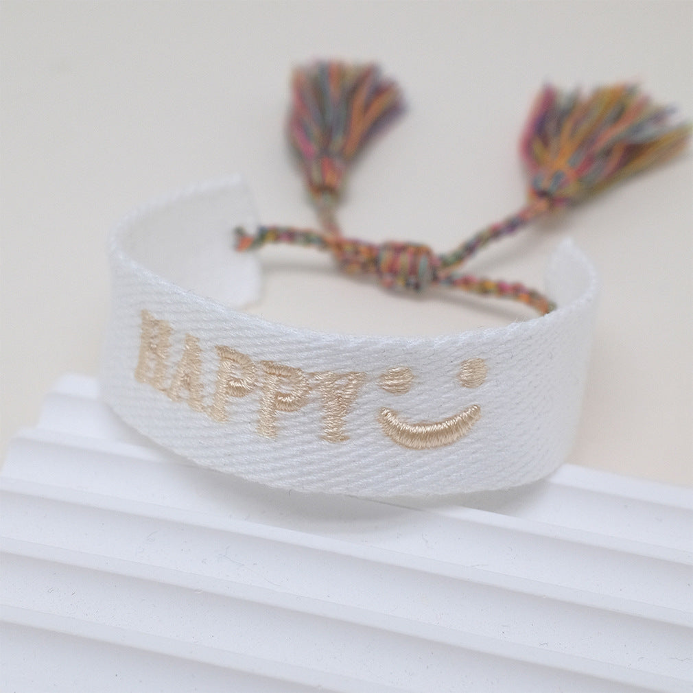 Wholesale Polyester Cord Braided Tassel Bracelets