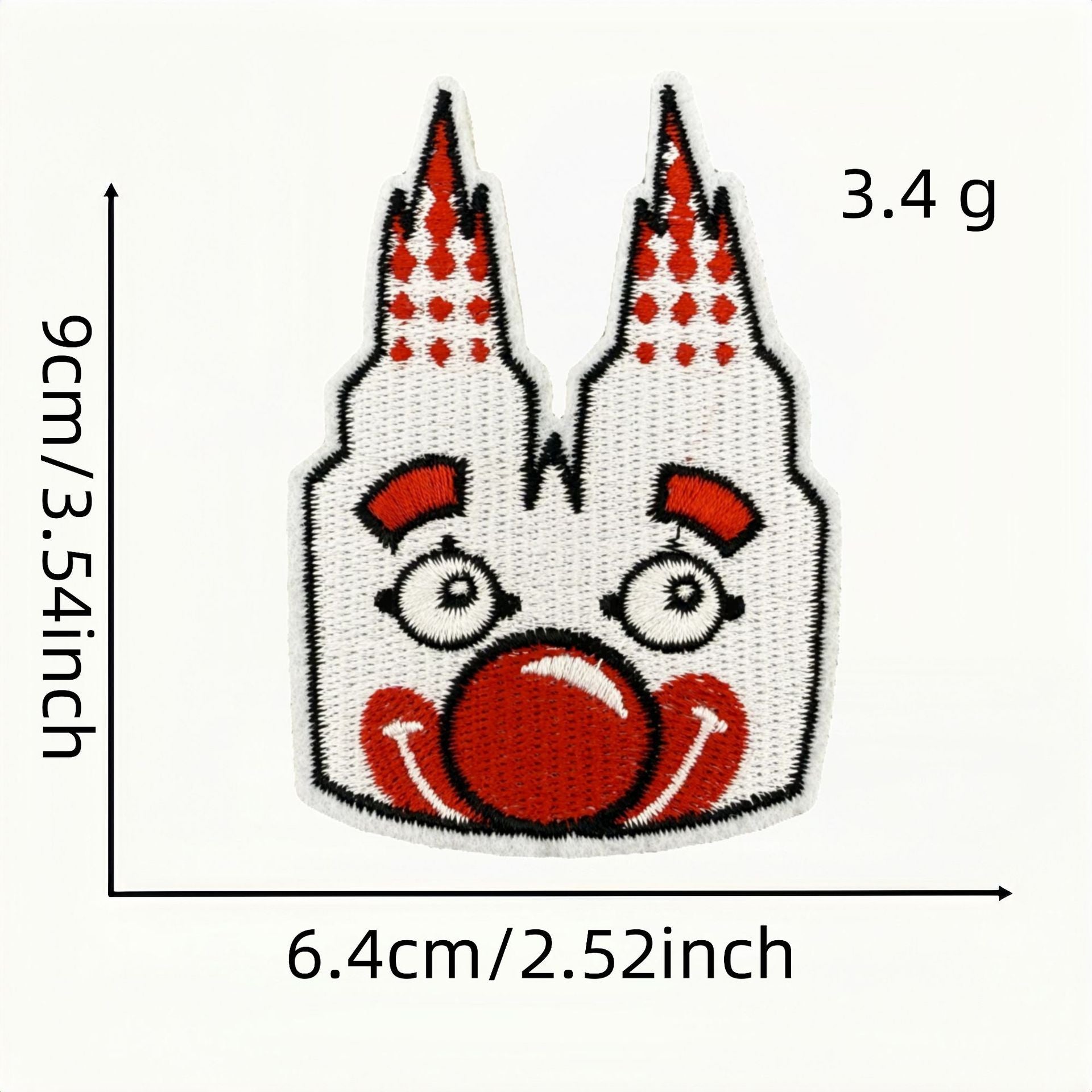 Wholesale Carnival cartoon red clown DIY patches