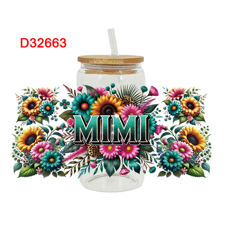 Wholesale  Christmas tree 16oz Cup UV DTF Wraps