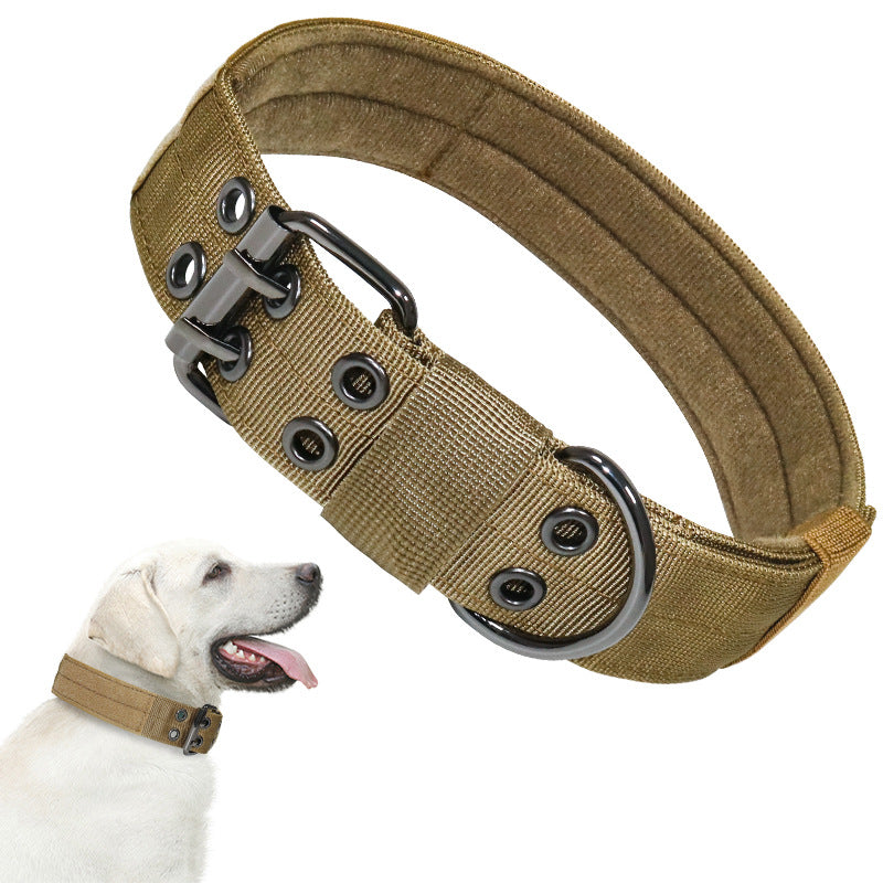 Wholesale Nylon Tactical Five-speed Adjustable Pin Buckle Pet Collar