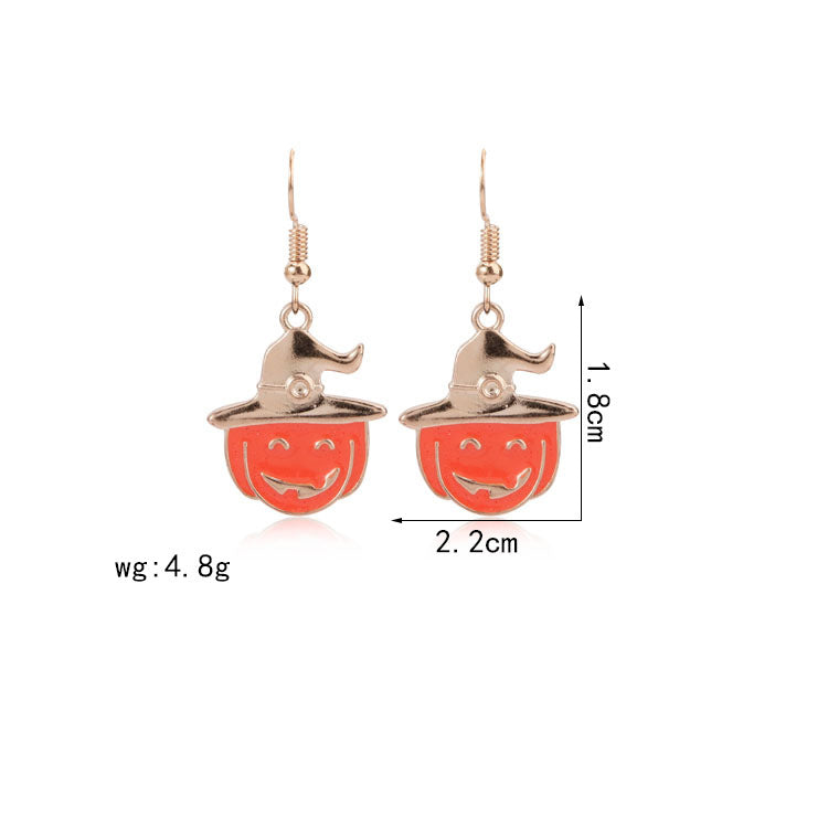 Wholesale Handmade Acrylic  Earrings Skull  Web Bat Design Trendy Jewelry Accessory For Party