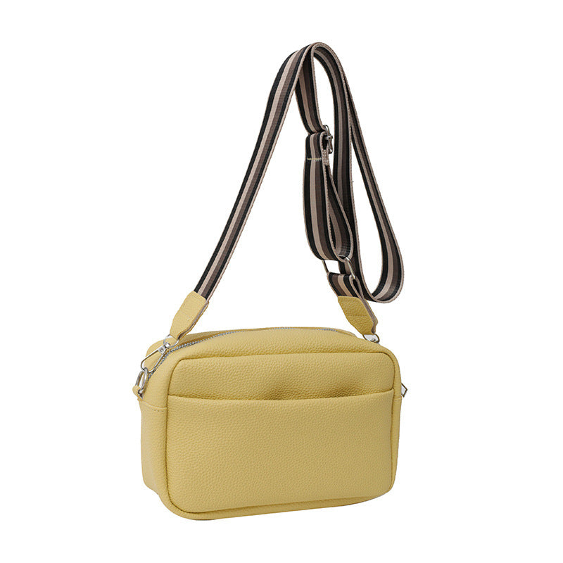 Wholesale Solid Color PU Messenger Bag