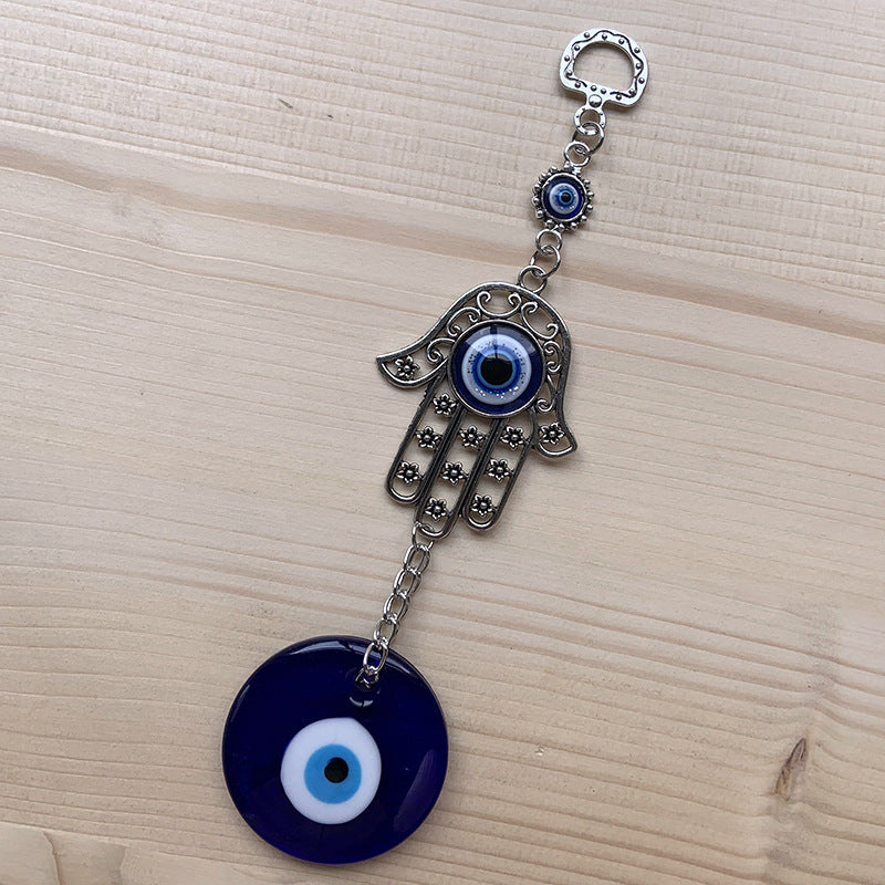 Wholesale Devil Eye Glass Keychain