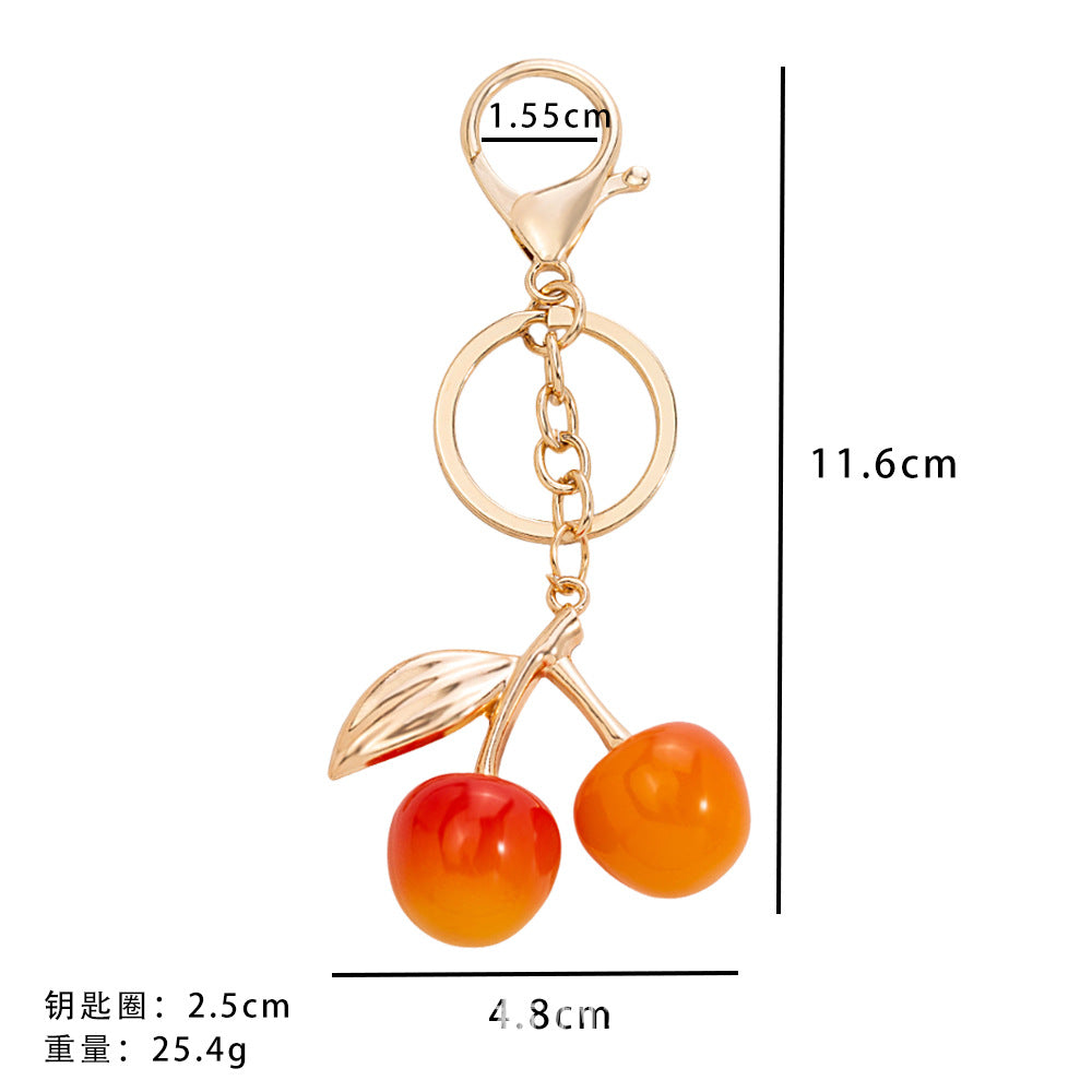 Wholesale 10pcs Cherry keychain