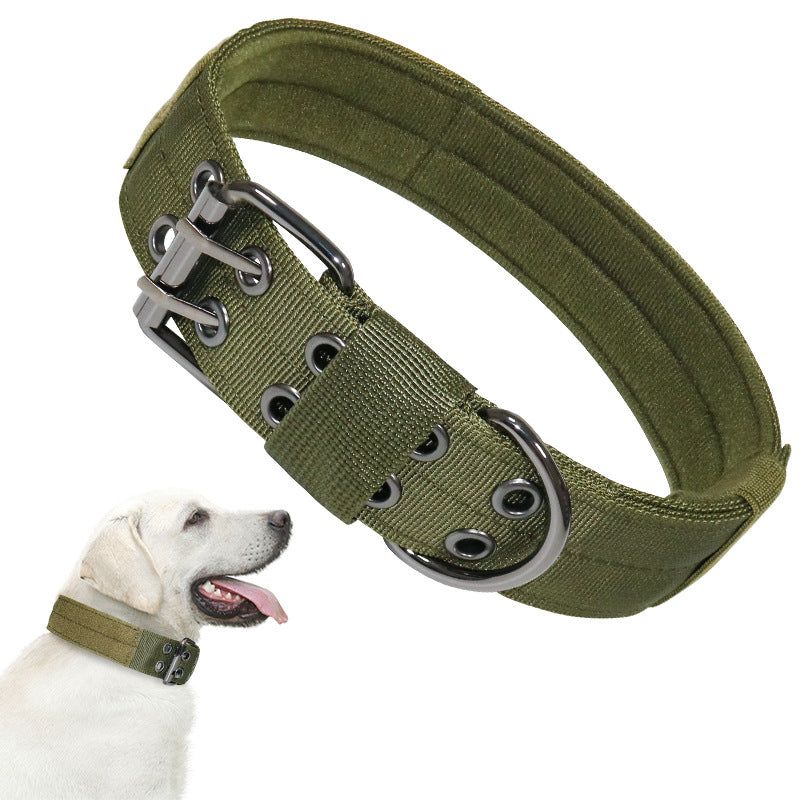 Wholesale Nylon Tactical Five-speed Adjustable Pin Buckle Pet Collar