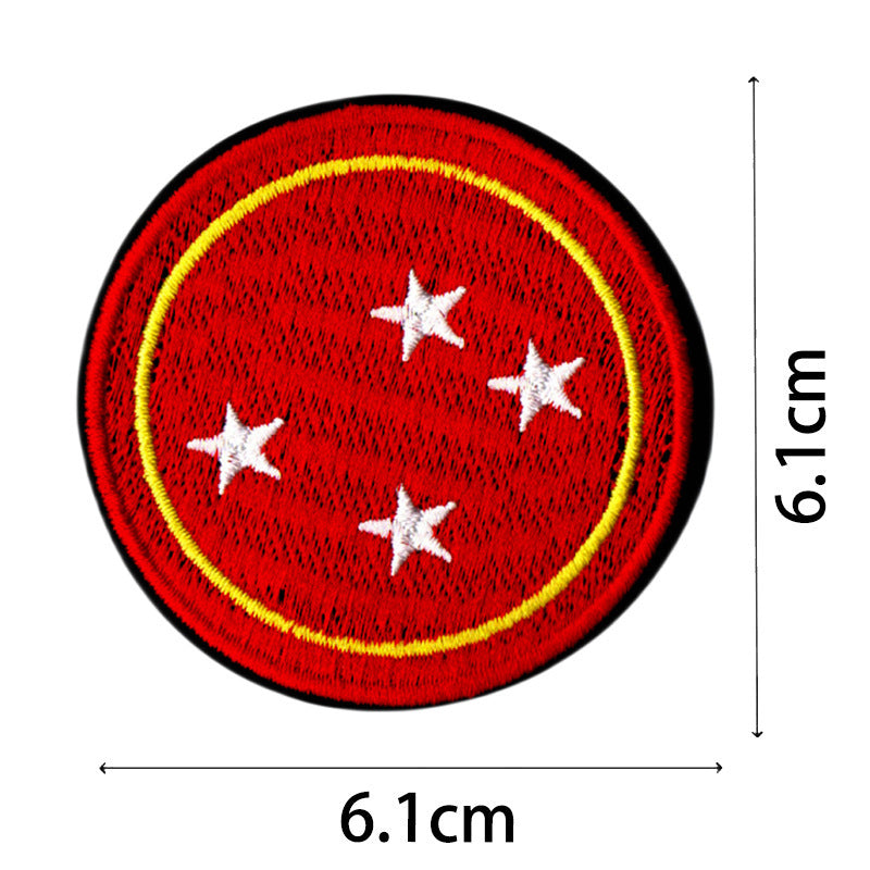 Wholesale Chic Pirate Embroidered Patch Set 9 Round Badges For Coats And Bags Fashion Accessory For DIY